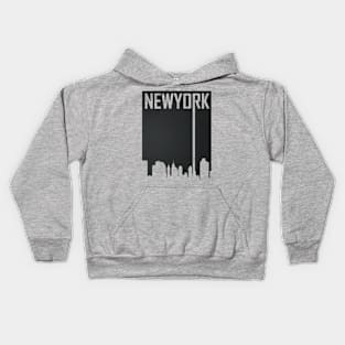 Manhattan New York City Skyline Kids Hoodie